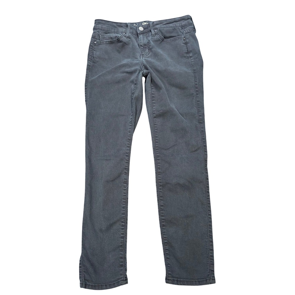 Calvin Klein Jeans Ankle Skinny Denim Pants Women's Size Black Charcoal Cotton